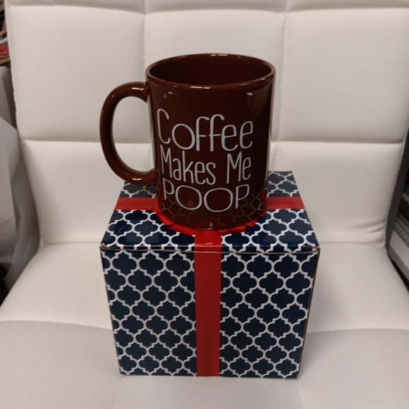 Brown Coffee Cup With Funny Saying - Picture 2 of 3